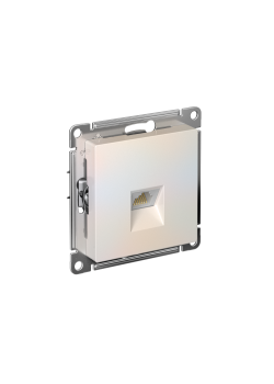 ATLASDESIGN РОЗЕТКА компьютерная RJ45 кат. 5e, механизм, ЖЕМЧУГ