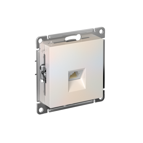 ATLASDESIGN РОЗЕТКА компьютерная RJ45 кат. 5e, механизм, ЖЕМЧУГ