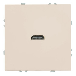 Розетка HDMI 2.0 Type A (механизм), STEKKER, серия Эмили, RST00-5118-08, кашемир, soft touch