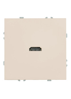 Розетка HDMI 2.0 Type A (механизм), STEKKER, серия Эмили, RST00-5118-08, кашемир, soft touch