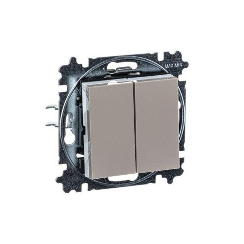 Переключатель 2-кл. СП Levit IP20 кофе макиато/бел. ABB 2CHH595245A6018 Переключатель 2-кл. СП Levit IP20 кофе макиато/бел. ABB 2CHH595245A6018