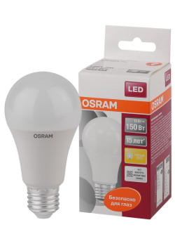 Лампа светодиодная LED Star Classic A 150 13W/827 13Вт грушевидная матовая 2700К тепл. бел. E27 1521лм 220-240В пластик. OSRAM 4058075056985
