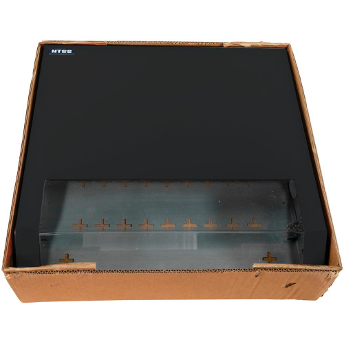 Шкаф коммутационный NTSS (NTSS-SOHO5U-BL) настенный 5U 520x140мм пер.дв.стекл несъемн.бок.пан. 80кг черный 11кг 480мм IP20 металл