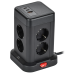 Удлинитель У08K 8 мест 2P+PE 1,5м 3х1,0мм2 16А/250В USB A+C 20Вт черный DOMINIC IEK Удлинитель У08K 8 мест 2P+PE 1,5м 3х1,0мм2 16А/250В USB A+C 20Вт черный DOMINIC IEK
