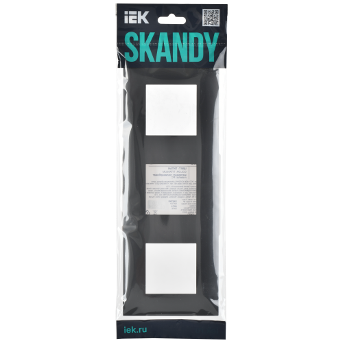 SKANDY Рамка 3-местная SK-F03T титан IEK