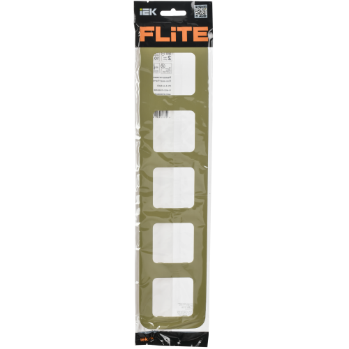 FLITE Рамка 5-местная РУ-5-А-ФлО оливковый IEK FLITE Рамка 5-местная РУ-5-А-ФлО оливковый IEK