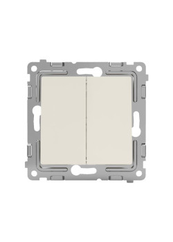 Выключатель 2-кл. СП Pixel 10А IP20 механизм беж. TOKOV ELECTRIC TKE-PX-V2-C02