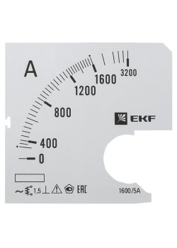 Шкала сменная для A721 1600/5А-1,5 EKF