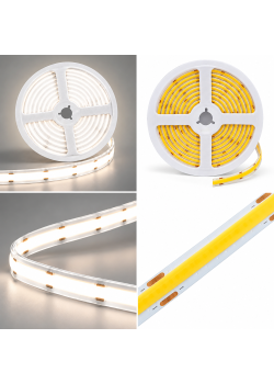 Лента светодиодная COB  320SMD(2110)/ 5Вт/м 24V 5000*8*1.8мм 4000K, IP20, LS539 FERON