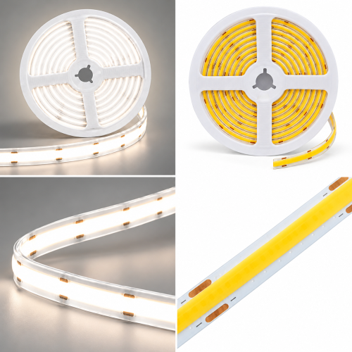 Лента светодиодная COB  320SMD(2110)/ 5Вт/м 24V 5000*8*1.8мм 4000K, IP20, LS539 FERON