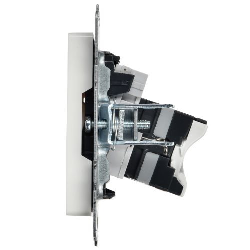 BRITE Розетка двойная RJ11+RJ45 кат.5E РК/Т12-БрБ белый IEK BRITE Розетка двойная RJ11+RJ45 кат.5E РК/Т12-БрБ белый IEK