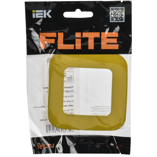 FLITE Рамка 1-местная РУ-1-А-ФлЖК желтый карри IEK FLITE Рамка 1-местная РУ-1-А-ФлЖК желтый карри IEK