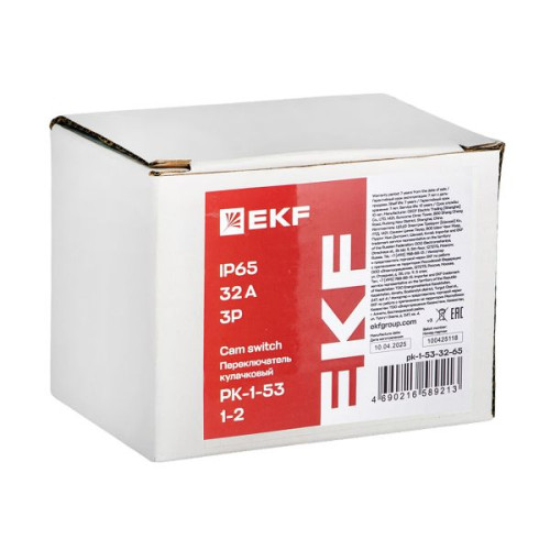 ПК-1-53 32А 3P «1-2» IP65 EKF ПК-1-53 32А 3P «1-2» IP65 EKF