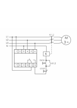 Реле контроля фаз CZF-310 (1 модуль; монтаж на DIN-рейке; 3х400/230+N 8А 1NO/NC IP20) F&F EA04.001.005