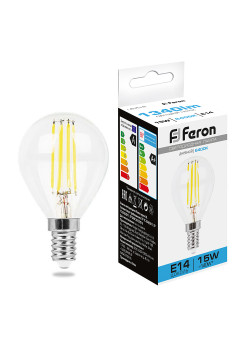 Лампа светодиодная Feron LB-515 Шарик E14 15W 230V 6400K
