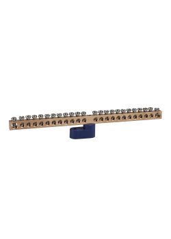 Шина нулевая с одним изолятором OptiKit BB-O-N-S-24-6х9-синий