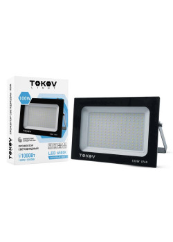 Прожектор светодиодный 100Вт 6700лм 6500К IP65 черн. (TKL) TOKOV ELECTRIC TKL-FL/LED-100-6.5K-IP65