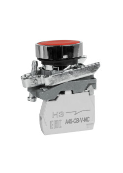 Кнопка OptiSignal D22 C4-P-401 красная металл 1НЗ XB4BA42