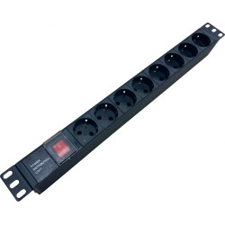 Блок распределения питания NTSS NTSS-PDU-DA1015 гор.размещ. 8xSchuko базовые 10A C14