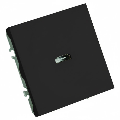 Розетка HDMI 2.0 Type A (механизм), серия Эмили, STEKKER, RST00-5118-05, черный уголь, soft touch Розетка HDMI 2.0 Type A (механизм), серия Эмили, STEKKER, RST00-5118-05, черный уголь, soft touch