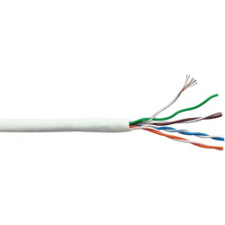Кабель информационный Lanmaster LAN-5EFTP-PT-LSZH-WH кат.5E FTP 4 пары 26AWG LSZH внутренний 305м белый
