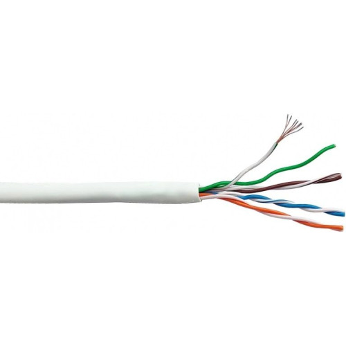 Кабель информационный Lanmaster LAN-5EFTP-PT-LSZH-WH кат.5E FTP 4 пары 26AWG LSZH внутренний 305м белый