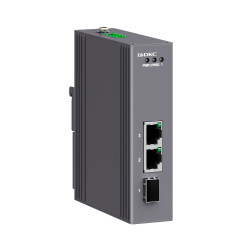 Промышленный медиаконвертер, 3-х портовый, 1х100Base-X SFP слот,2х10/100Base-T(X) портов RJ45, 12-48В DC/18-30В AC, с резервированием