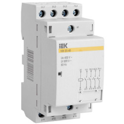 Контактор модульный КМ25-40 25А/4п 4НО 230В AC/DC IEK MKK20-25-40