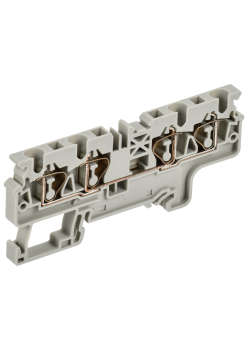 ARMAFIX Клемма пружинная CX4-4 4мм2 четырехконтактная серая IEK