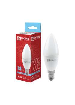 Лампа светодиодная LED-СВЕЧА-VC 14Вт E14 6500К 1330лм IN HOME 4690612047775