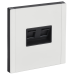 FORTE&PIANO Розетка компьютерная двойная RJ45 кат.6 FP234M металл белый IEK FORTE&PIANO Розетка компьютерная двойная RJ45 кат.6 FP234M металл белый IEK