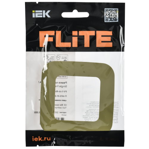 FLITE Рамка 1-местная РУ-1-А-ФлО оливковый IEK FLITE Рамка 1-местная РУ-1-А-ФлО оливковый IEK