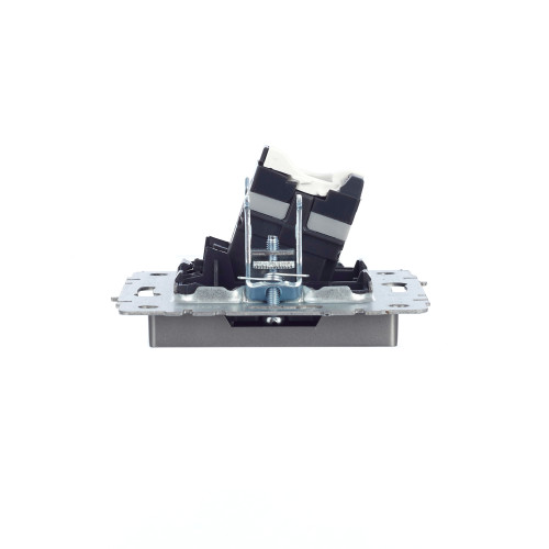 BRITE Розетка компьютерная RJ45 кат.5E РК10-БрС сталь IEK