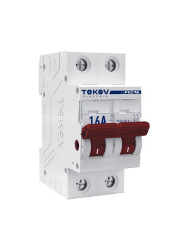 Выключатель нагрузки модульный 2П 16А TOKOV Electric TKE-PZ60-MDSI-2-16