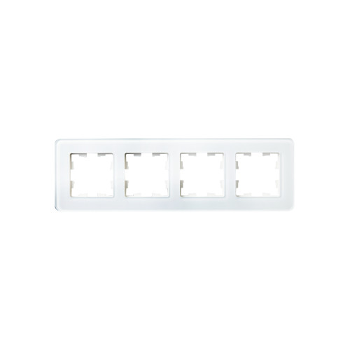 BRITE Рамка 4-местная РУ-4-2-Бр стекло белый RE IEK BRITE Рамка 4-местная РУ-4-2-Бр стекло белый RE IEK