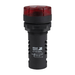 Зуммер с пульсирующим сигналом OptiSignal Compact D22 C7-B-M4FL красный с подсветкой 230 В AC/DC