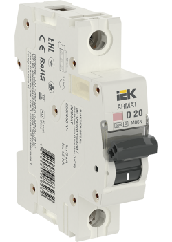 ARMAT Автоматический выключатель M06N 1P D 20А IEK