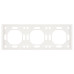 Рамка STEKKER, PFR00-5003-01 3-местная, серия Эмили, белый фарфор, soft touch Рамка STEKKER, PFR00-5003-01 3-местная, серия Эмили, белый фарфор, soft touch