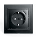 Розетка 1-местная c/з и с USB STEKKER, PST16-9011-03, 250В, 16А, с защитной шторкой, серия Эрна, черный Розетка 1-местная c/з и с USB STEKKER, PST16-9011-03, 250В, 16А, с защитной шторкой, серия Эрна, черный