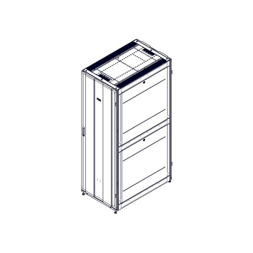 Шкаф Systeme Electric, серия Uniprom, 48U-750/1200, боковые панели 4шт, черный