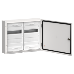 TITAN 5 Корпус металлический ЩРн-48 (2х24) 460х570х140мм IP54 белый (одна дверь) IEK