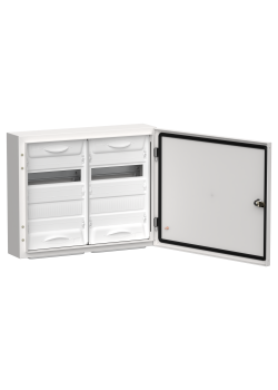 TITAN 5 Корпус металлический ЩРн-48 (2х24) 460х570х140мм IP54 белый (одна дверь) IEK