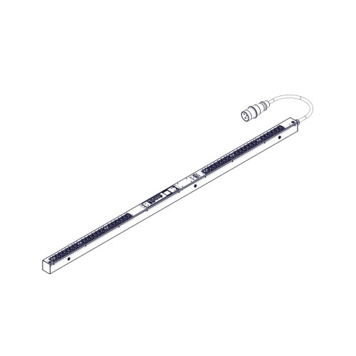 БРП Uniprom, управляемый, 0U, 240В, 1Ф, 32A, 36xC13 6xC19, 3м кабель, IEC309