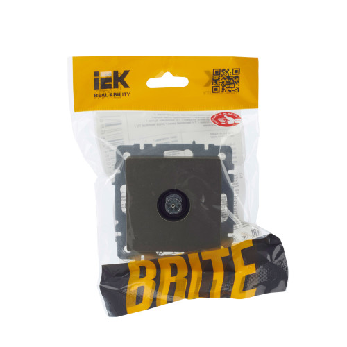 BRITE Розетка TV оконечная РТВ11-0-БрШ шампань IEK
