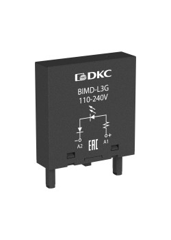 Модуль индикации и защиты, LED зелёный+Варистор (A1+), 120V AC/DC