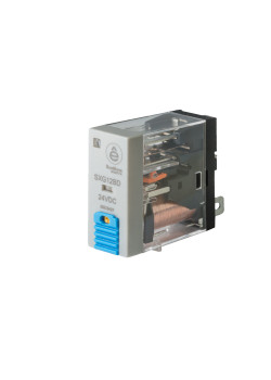 Реле 12A 1CO 24VDC тест кнопка LED
