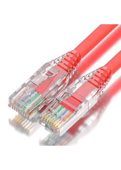 Greenconnect RJ45(m) - RJ45(m) Cat. 5e UTP  0.3м красный