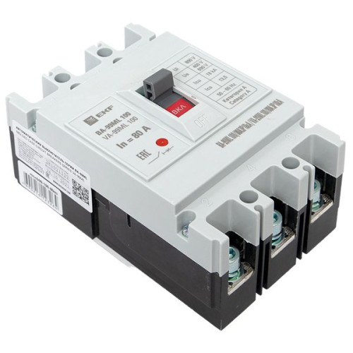 ВА-99МL 100/80А 3P 18кА EKF Basic ВА-99МL 100/80А 3P 18кА EKF Basic