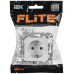 FLITE Розетка с заземлением с защитными шторками безвинтовое крепление 16А РСш11-1-ФлБ белый IEK FLITE Розетка с заземлением с защитными шторками безвинтовое крепление 16А РСш11-1-ФлБ белый IEK