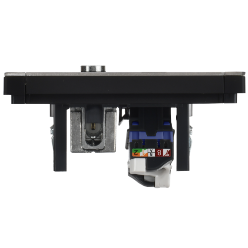 FORTE&PIANO Розетка двойная TV+RJ45 кат.6 FP737M металл никель IEK